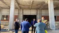 بازدید معاون نظارت و ارزشیابی دفتر منابع فیزیکی از پروژه تکمیل مرکز سوختگی و سرطان 